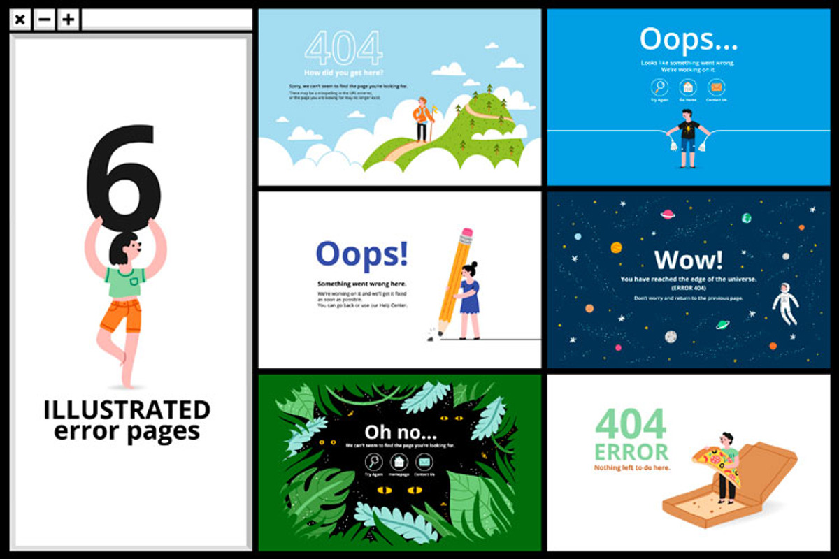 Error pages, a Templates & Theme by Stolenpencil (Photo 1 of 7)