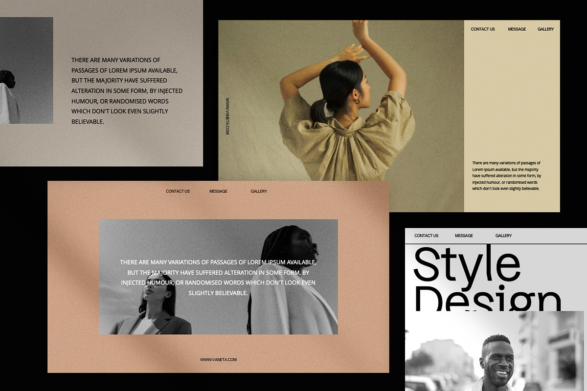 Vaneta Presentation Template preview 3