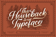 Houseback Script, a Script Font by Wacaksara Co. (Thumbnail 1 of 7)