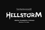 Hellstorm Brutal Typeface, a Handwritten Font by Migomojo Type House (Thumbnail 1 of 8)
