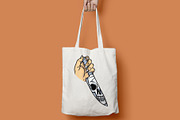 hand holding knife and skull face, a Person Illustration by gunaonedesign (Thumbnail 4 of 4)
