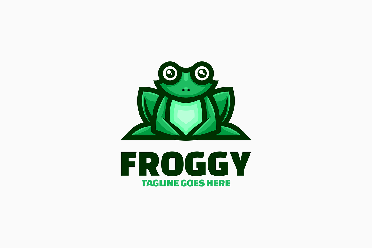 Froggy Simple Mascot Logo, a Branding & Logo Template by Artnivora.Std