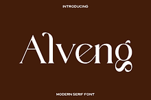 Alveng - Modern Serif Font