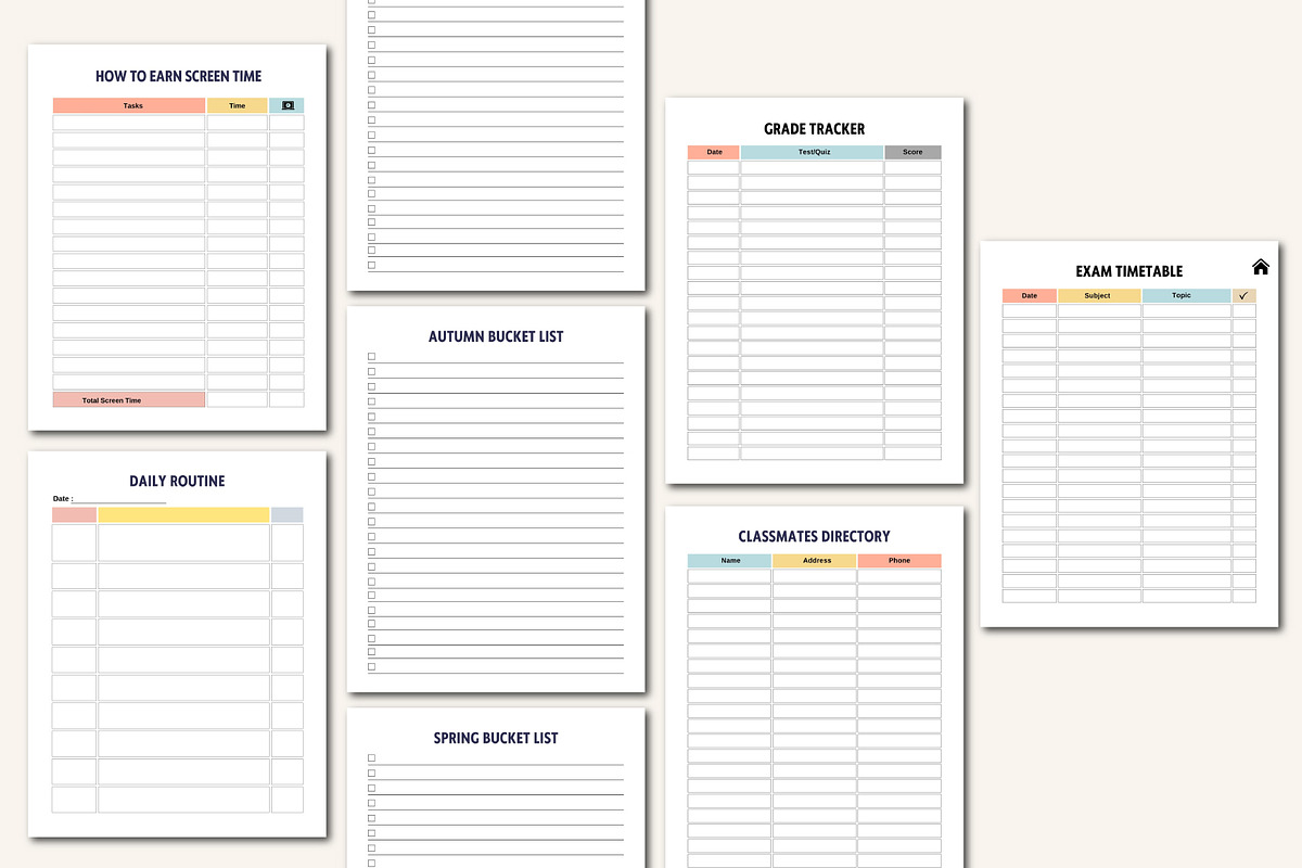 26–2027 Homeschool Management Binder, a Stationery Template by Designmela01 (Photo 5 of 9)