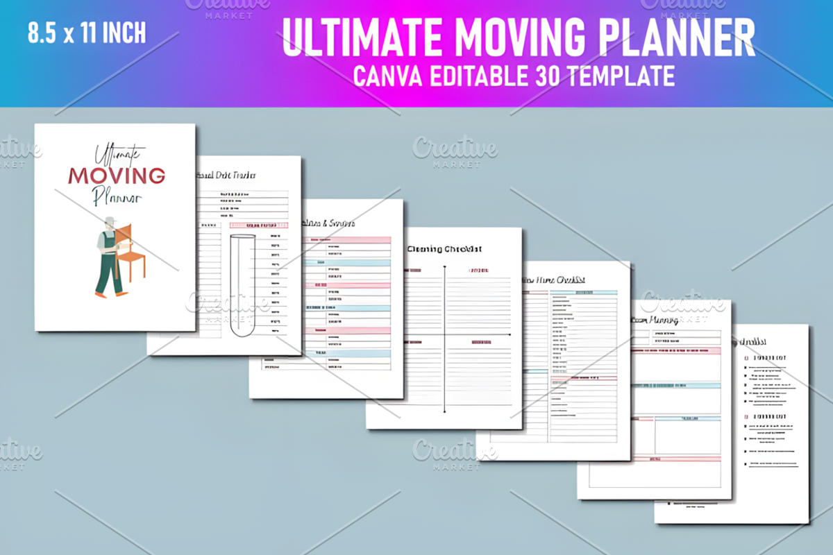 Ultimate Moving Planner Canva KDP, a Social Media Template by Ink Gallery