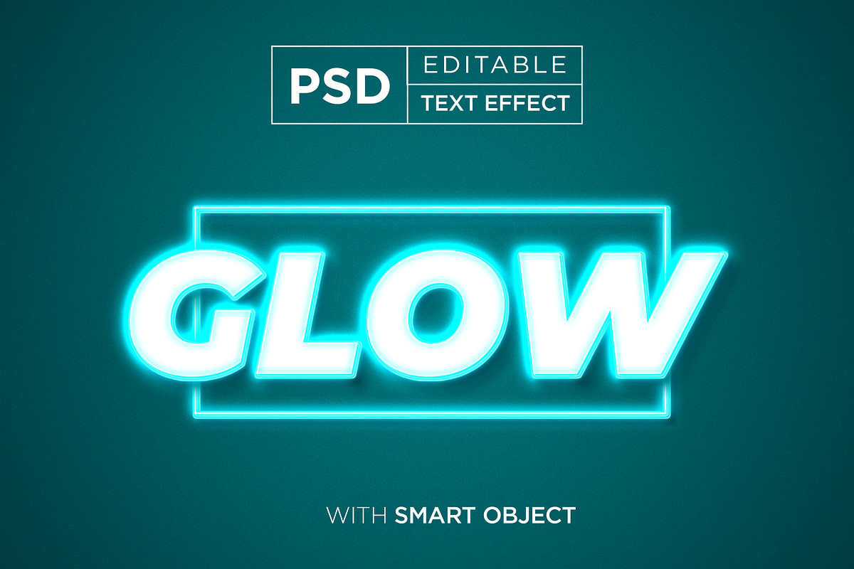 Cyan Neon Light - 3D Text Effect, a Layer Style Add-On by yokbisayok (Photo 4 of 4)