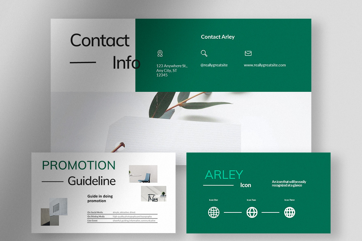Arley - Modern Brand Guideline PPT, a Presentation Template by peterdraw (Photo 5 of 5)