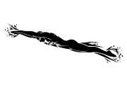 Swimming Sport Silhouette Vector Bun, an Illustration by jahid234 (Thumbnail 11 of 51)