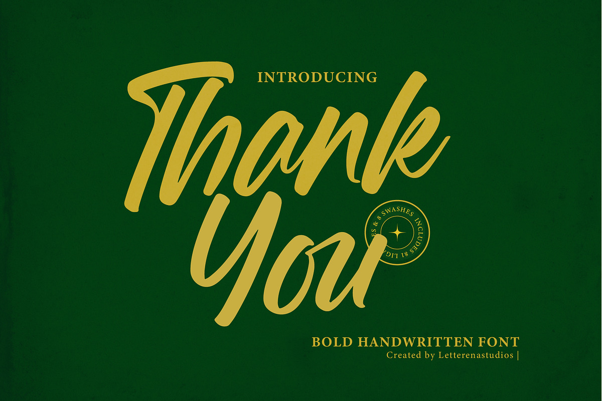 Royalett Santhun Bold Handwritten, a Script Font by Letterena Studios Script (Photo 15 of 15)