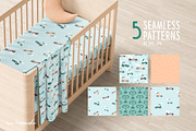 Bunny Race - Vector Pattern & Prints, a Pattern Graphic by Brzozowska (Thumbnail 2 of 8)