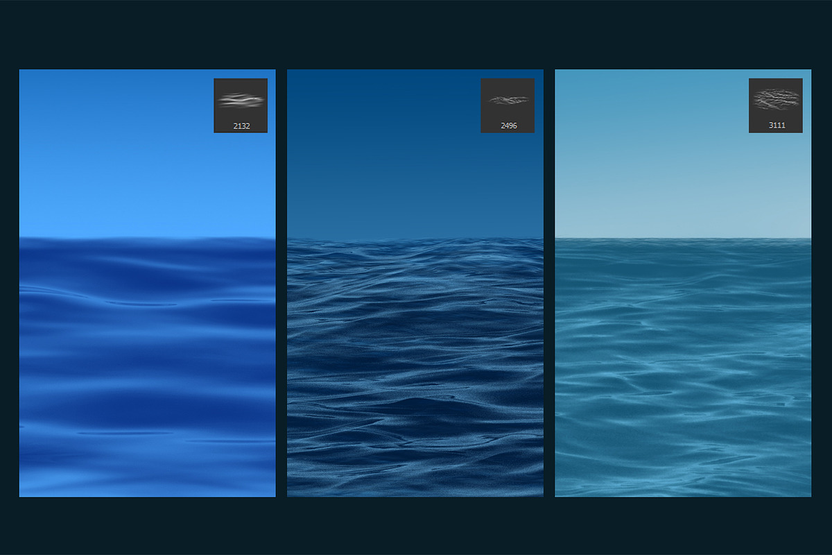 Dynamic Ocean Photoshop Brushes VOL2, a Brush Add-On by Mohamed Saber (Photo 3 of 8)