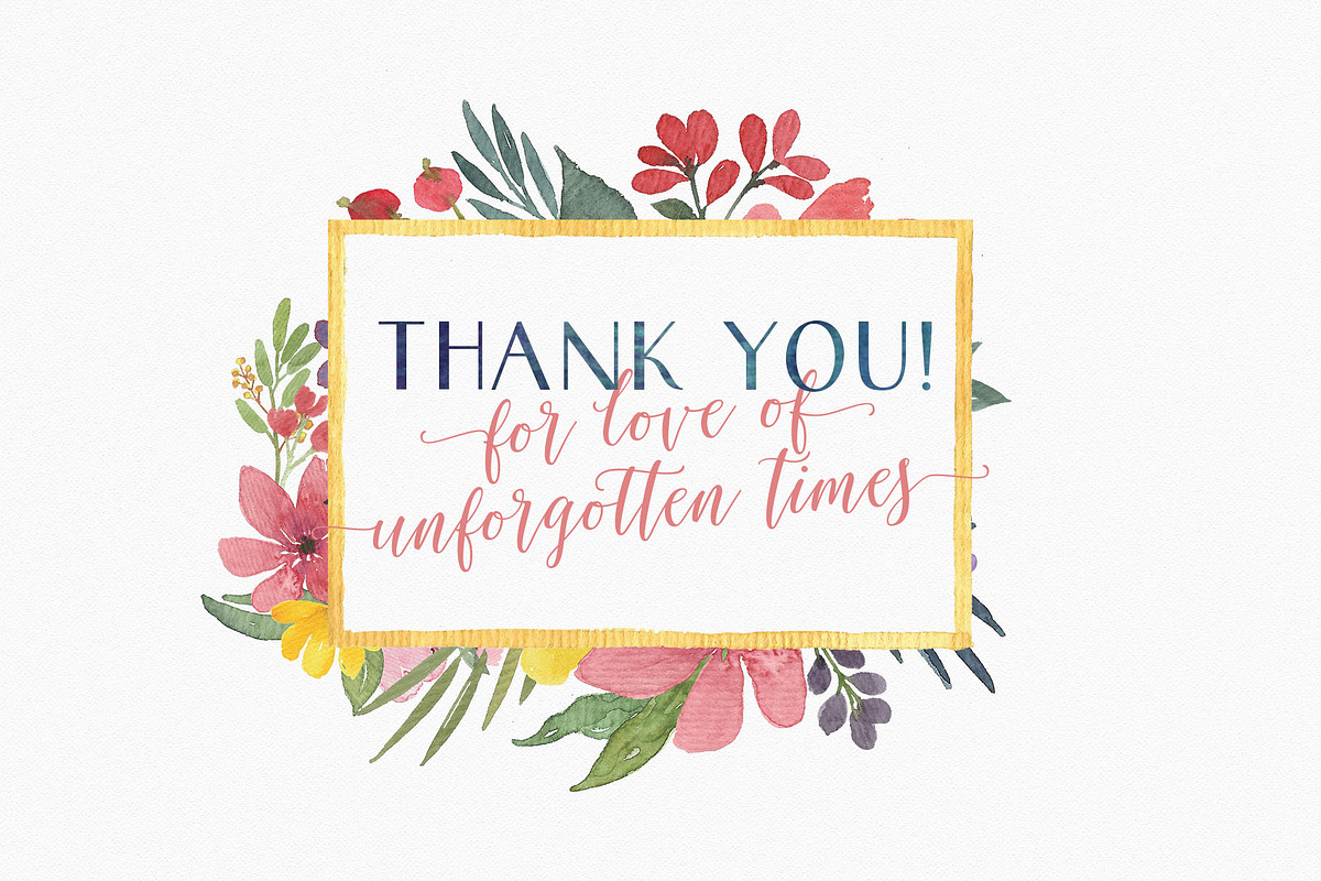 Ellie Bellie + Watercolor Kit, a Script Font by Adam Fathony (Photo 12 of 12)