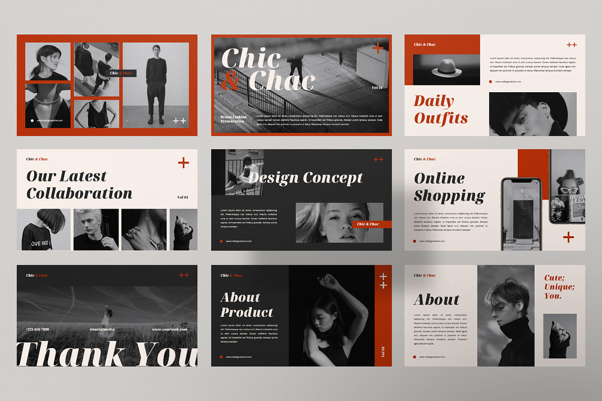 CHIC Brand Fashion Presentation, a Presentation Template by Portocraft
