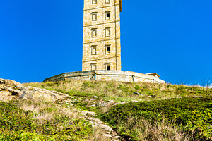 The tower of hercules in a coruna s containing spain, tower, and hercules, an Architecture Photo by Leonid Andronov
