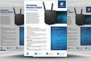 Technical Data or Product Sheet, a Flyer Template by MadridNYC (Thumbnail 1 of 3)