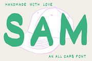 Sam All Caps Handwriting Font, a Sans Serif Font by Eryn Rose Design (Thumbnail 7 of 12)
