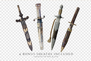 Vintage Daggers Clipart Illustration, an Illustration by Secret Helper (Thumbnail 7 of 8)