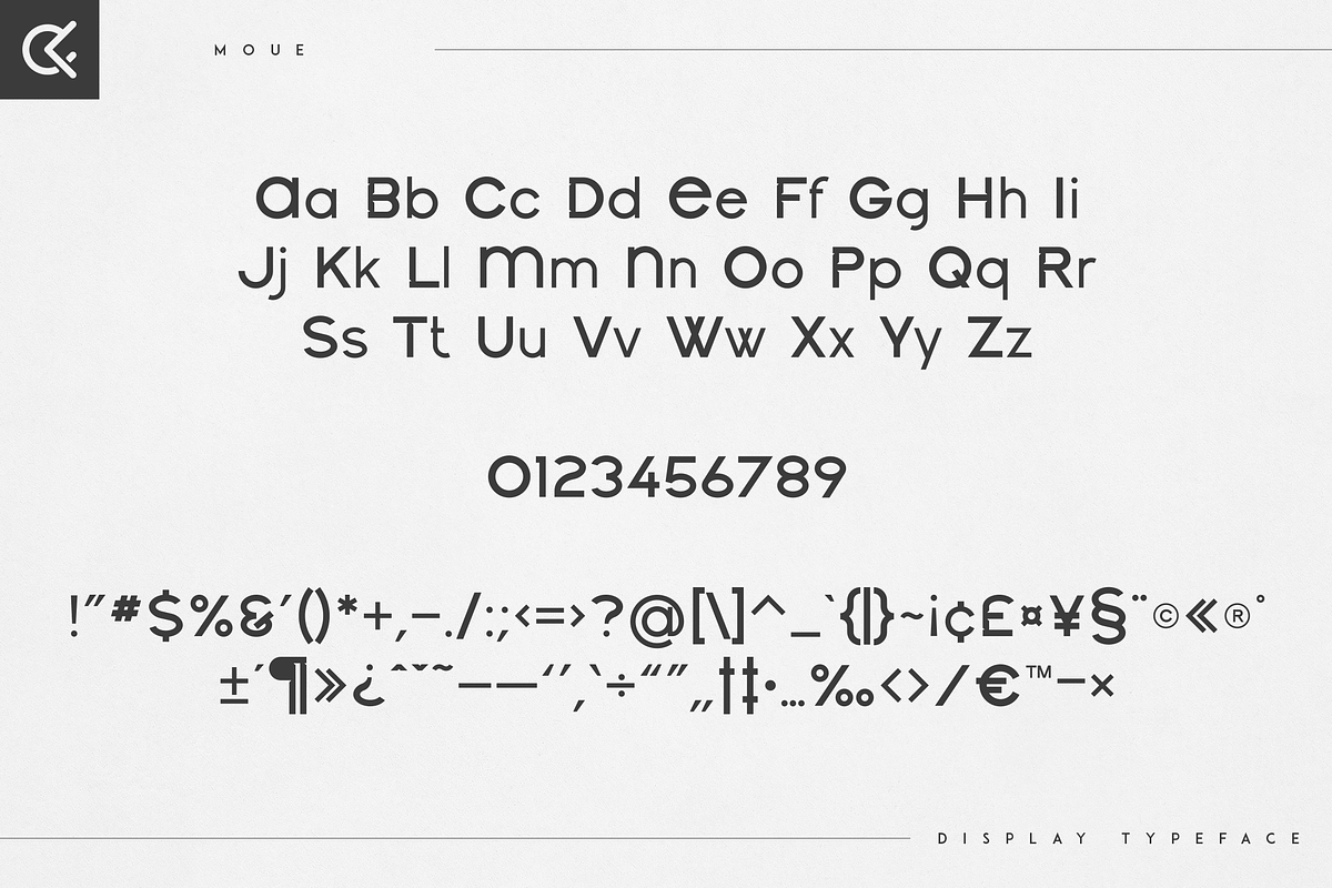 Moue - display typeface, a Sans Serif Font by Only Fonts (Photo 9 of 11)