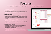 Ultimate Monthly Budget - Red, a Templates & Theme by The Creative Plans co (Thumbnail 3 of 10)