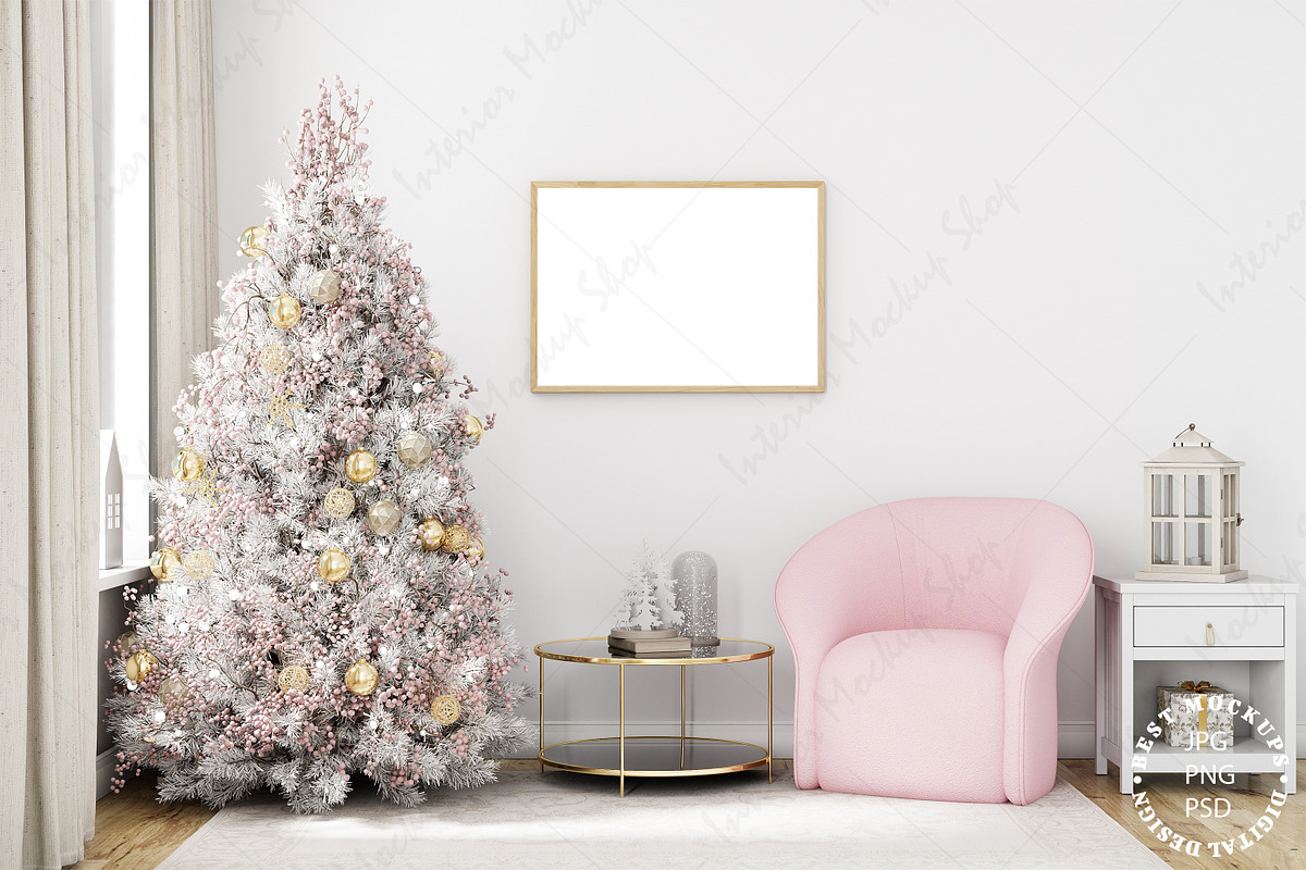 Christmas Frame Mockup preview 2