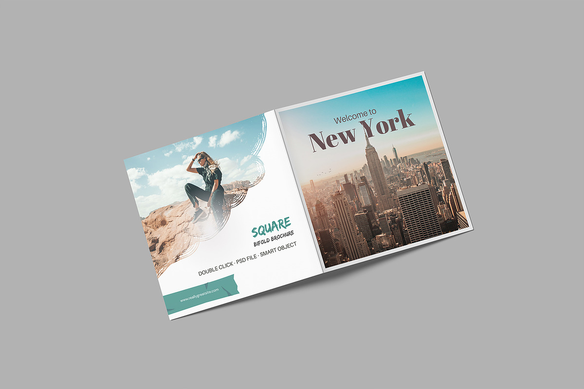 High Quality Square Bifold Mockup, a Brochure Template by lamorastudio (Photo 8 of 11)