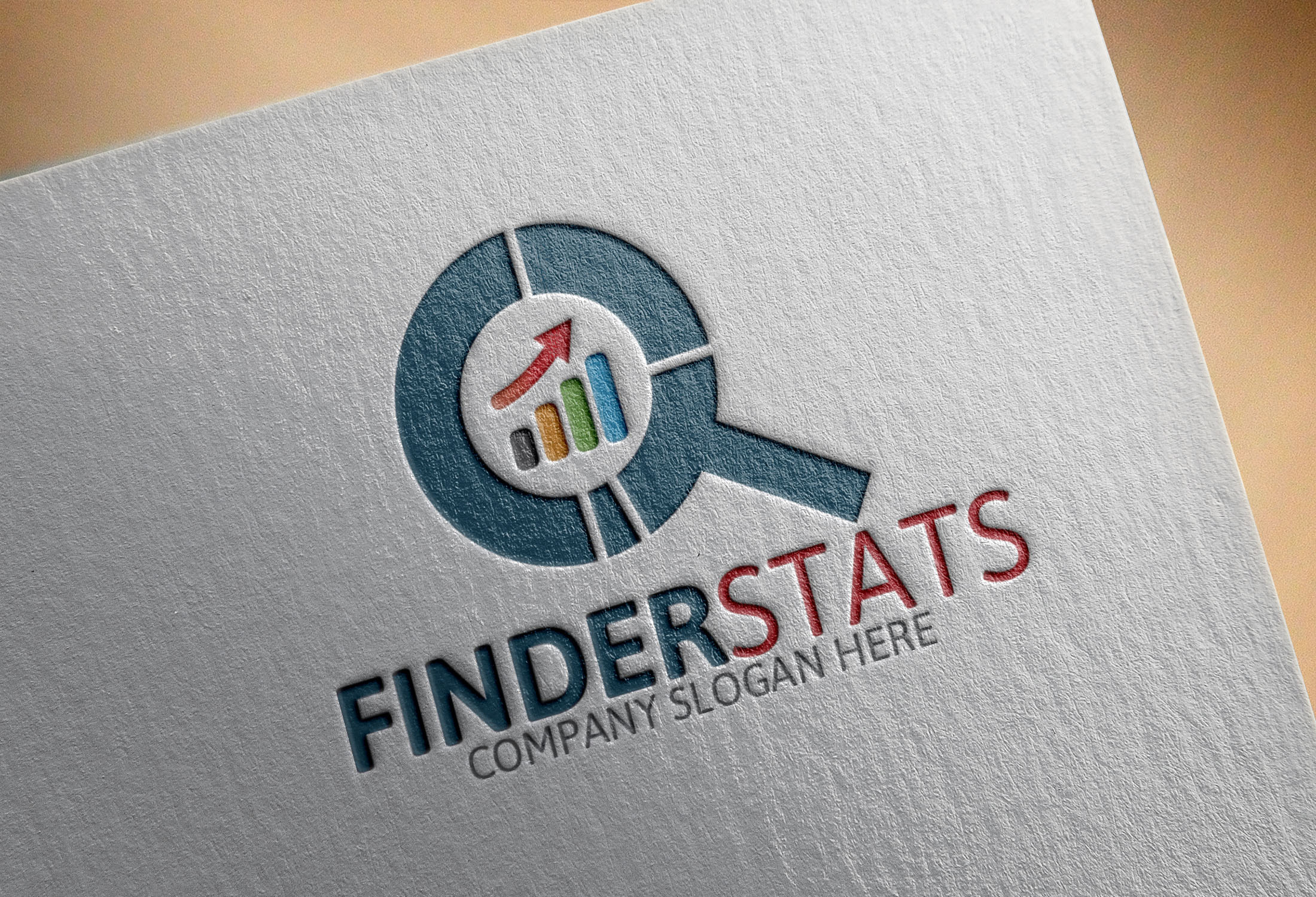 Finder Stats/logo Template by Josuf Media | Creative Market