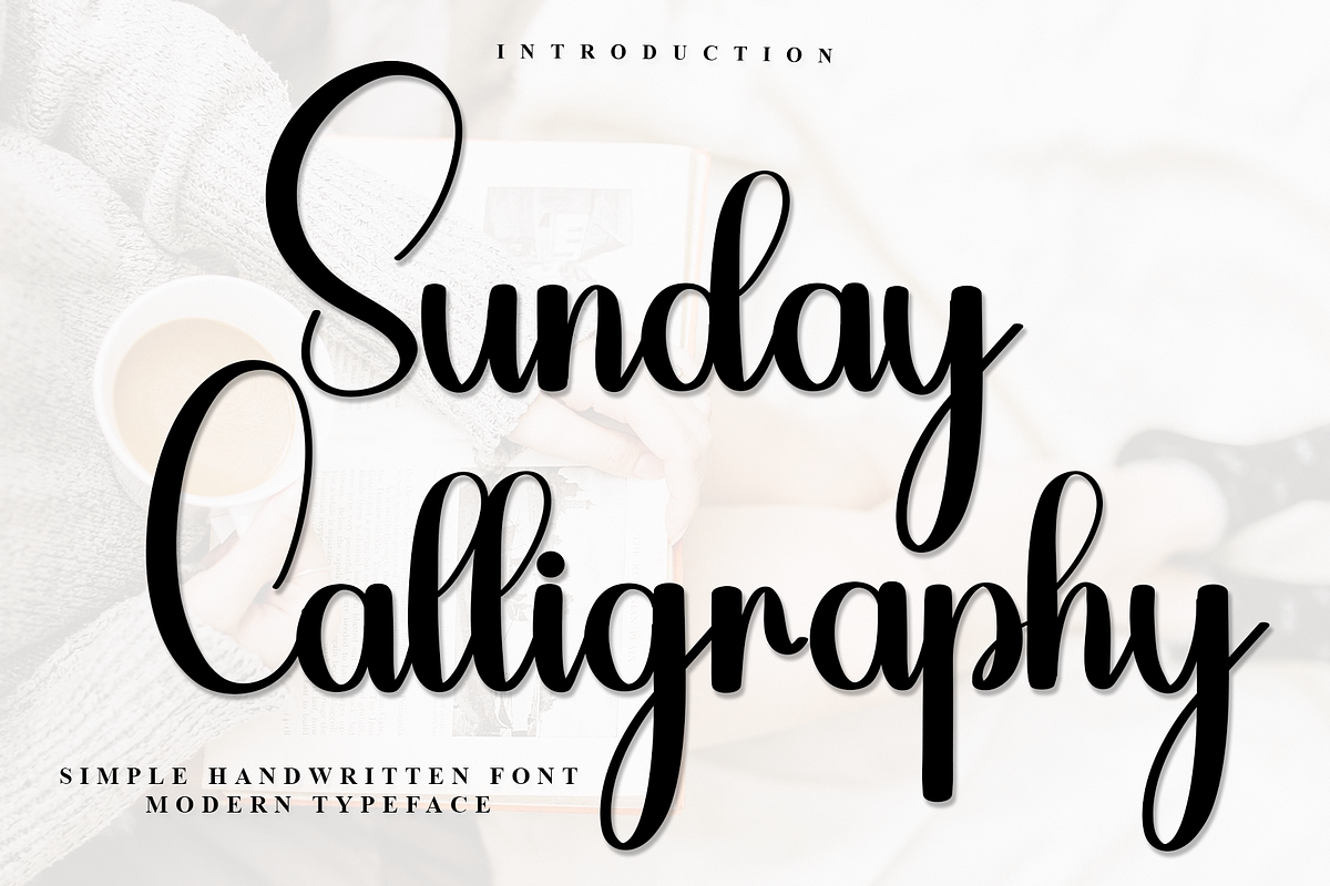 Sunday calligraphy, a Handwritten Font by FreshTypeINK (Photo 1 of 7)