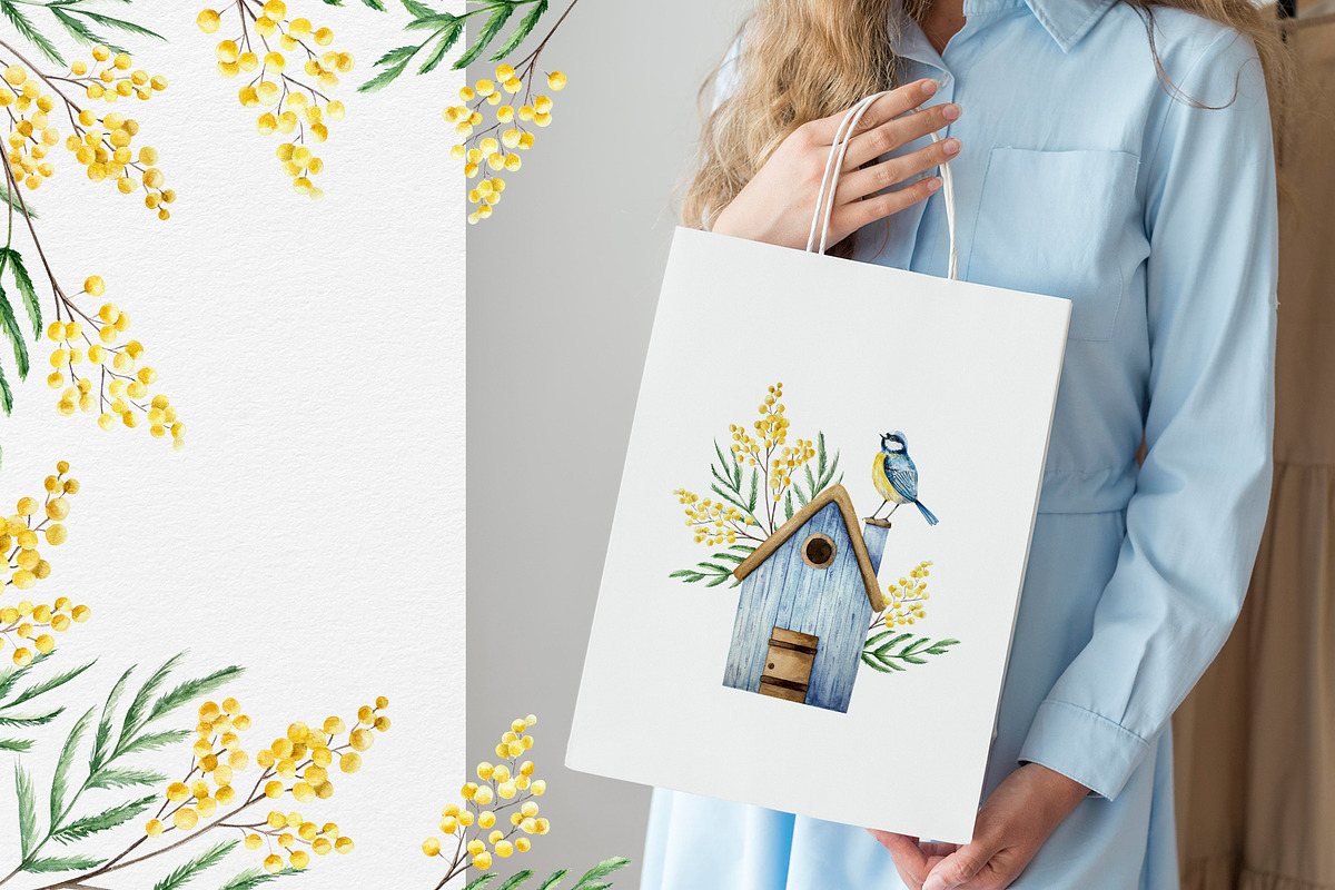 BLOOMING SPRING - Watercolor set, an Illustration by Navenzeles (Photo 7 of 12)
