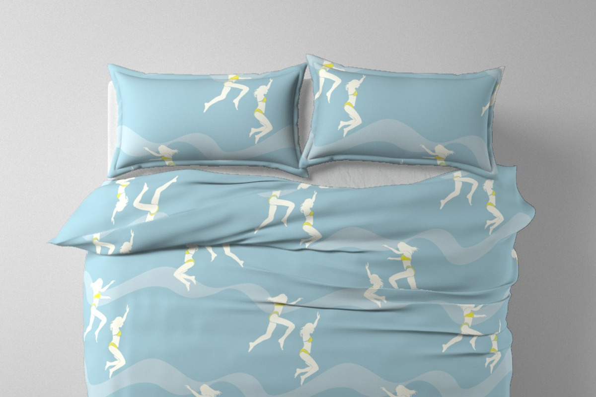 Sea people jump waves, a Pattern Graphic by Cotton Melon pattern Shop (Photo 3 of 5)