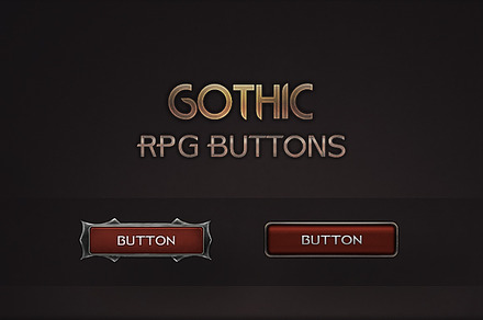Gothic RPG Buttons
