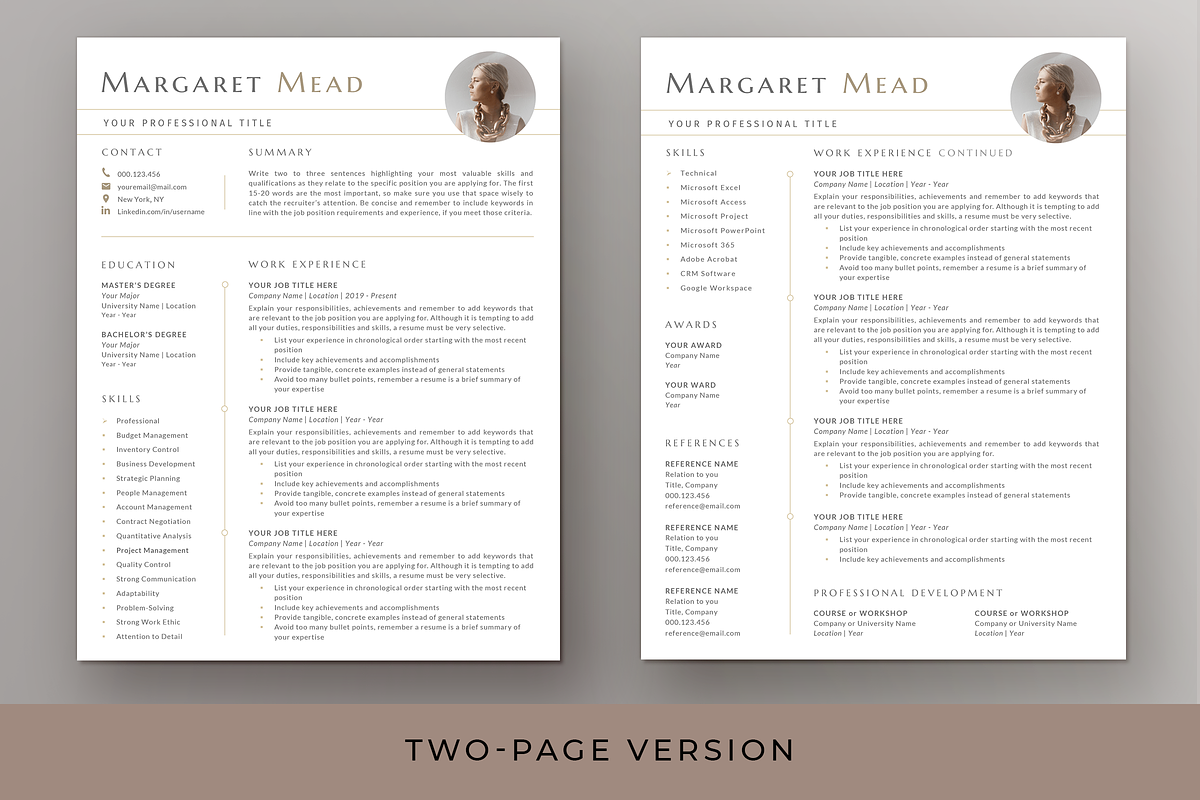 Modern Resume & Cover Letter - Word, a Resume Template by Resume Bureau (Photo 3 of 6)