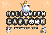 Halloween Cartoon - Spooky Font, a Sans Serif Font by KiddoGlyphs Studio (Thumbnail 1 of 5)