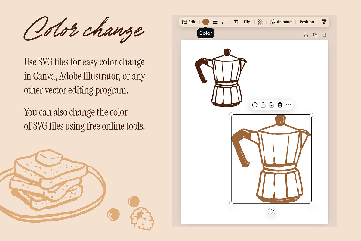 Cafe Branding Illustration Toolkit, a Food Illustration by Wild and Wonder by Ana (Photo 11 of 17)