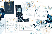watercolor Blue flowers, Patterns, a Decorative Illustration by Lisima (Thumbnail 2 of 14)