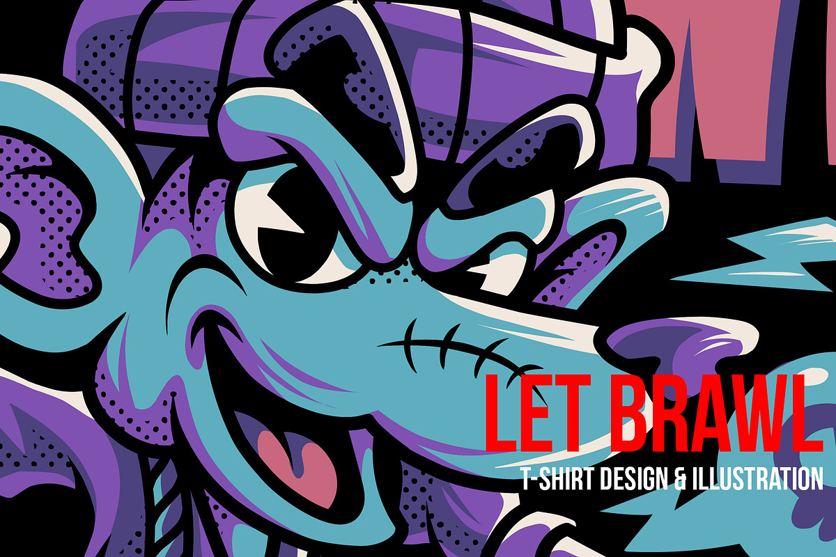 Let's Brawl Illustration, a Person Illustration by badsyxn (Photo 1 of 5)