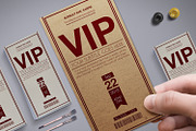 Multipurpose Retro VIP Pass Card 01, a Card Template by Tzochko (Thumbnail 1 of 5)