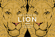 LIONS set, an Animal Illustration by Tanya Akhmett (Thumbnail 1 of 5)
