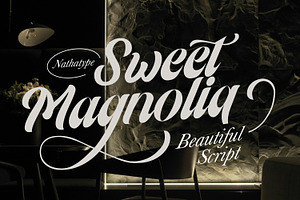 Sweet Magnolia, a Script Font by Nathatype