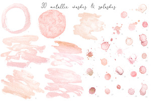 Pink Washes, Splashes & Flowers