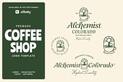 Coffee Waterfall Logo Template, a Branding & Logo Template by Headfonts (Thumbnail 1 of 3)
