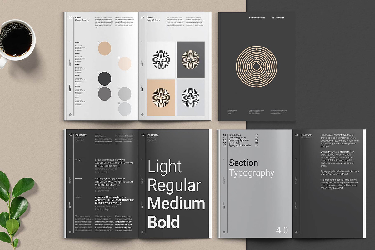 THE MINIMALIST / Brand Guidelines, a Brochure Template by Circular (Photo 6 of 8)