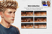 1800+ Male Character Procreate Stamp, a Brush Add-On by Selentaori Studio (Thumbnail 13 of 16)