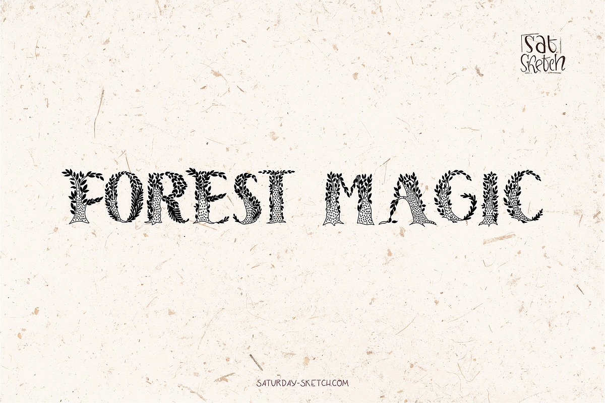 Dark Forest Uppercase Font, a Font by saturday.sketch (Photo 7 of 10)
