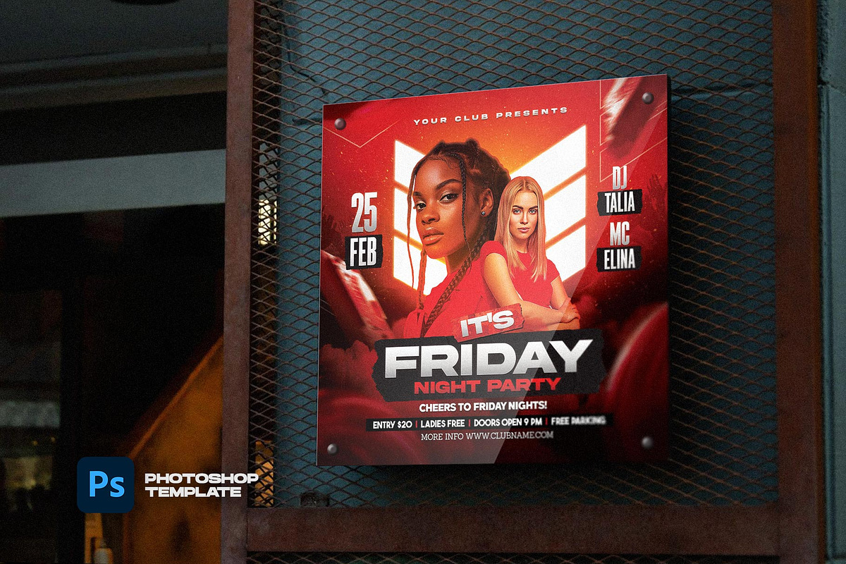 Night Club Flyer, a Flyer Template by Flyer Designs (Photo 4 of 4)