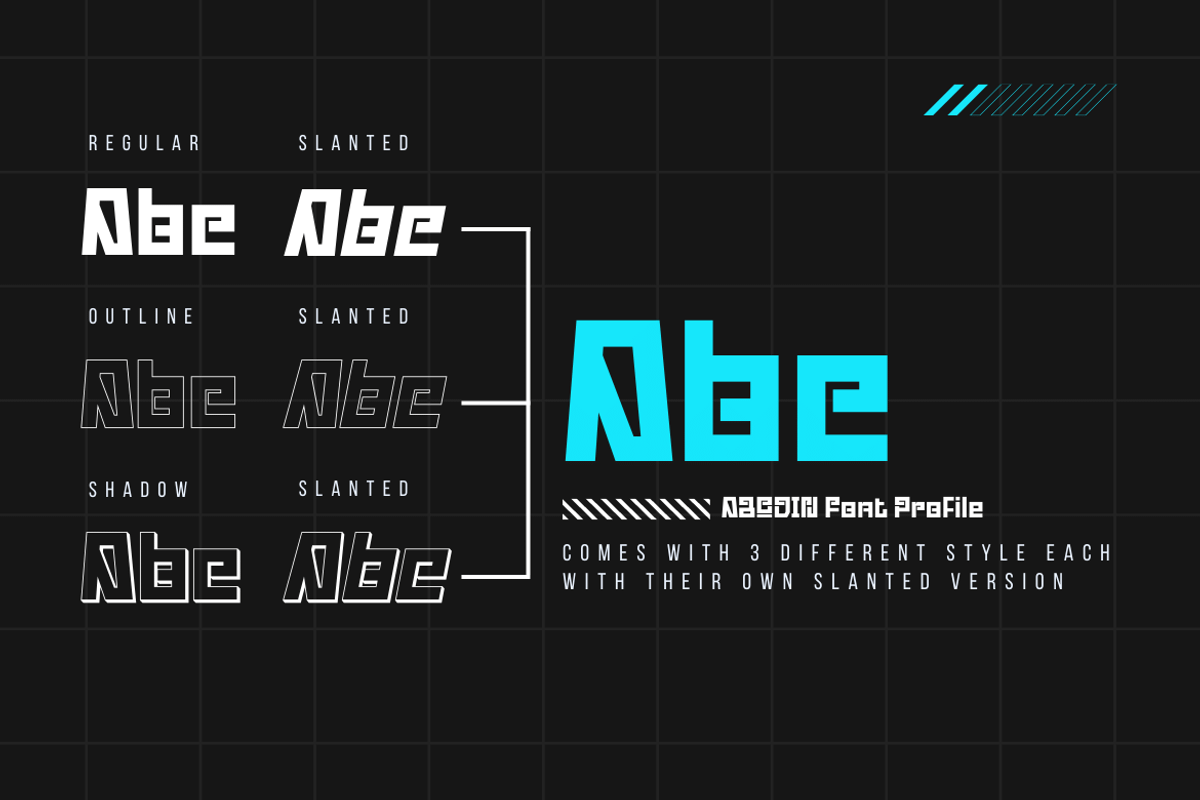 Abodin | Futuristic Font, a Font by twinstd (Photo 2 of 13)