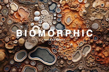 Biophilic abstract backgrounds