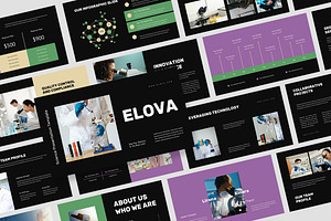 Elova : Research Keynote, a Presentation Template by Punkl Camp