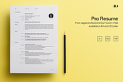 Pro Resume Template, a Resume Template by Unio Designs (Thumbnail 1 of 5)