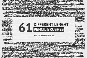 61 Textured Vector Pencil Bruhes