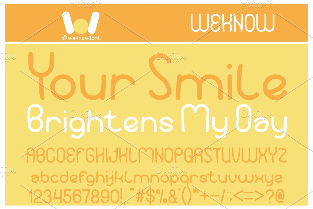your smile font, a Font by weknow (Photo 2 of 5)